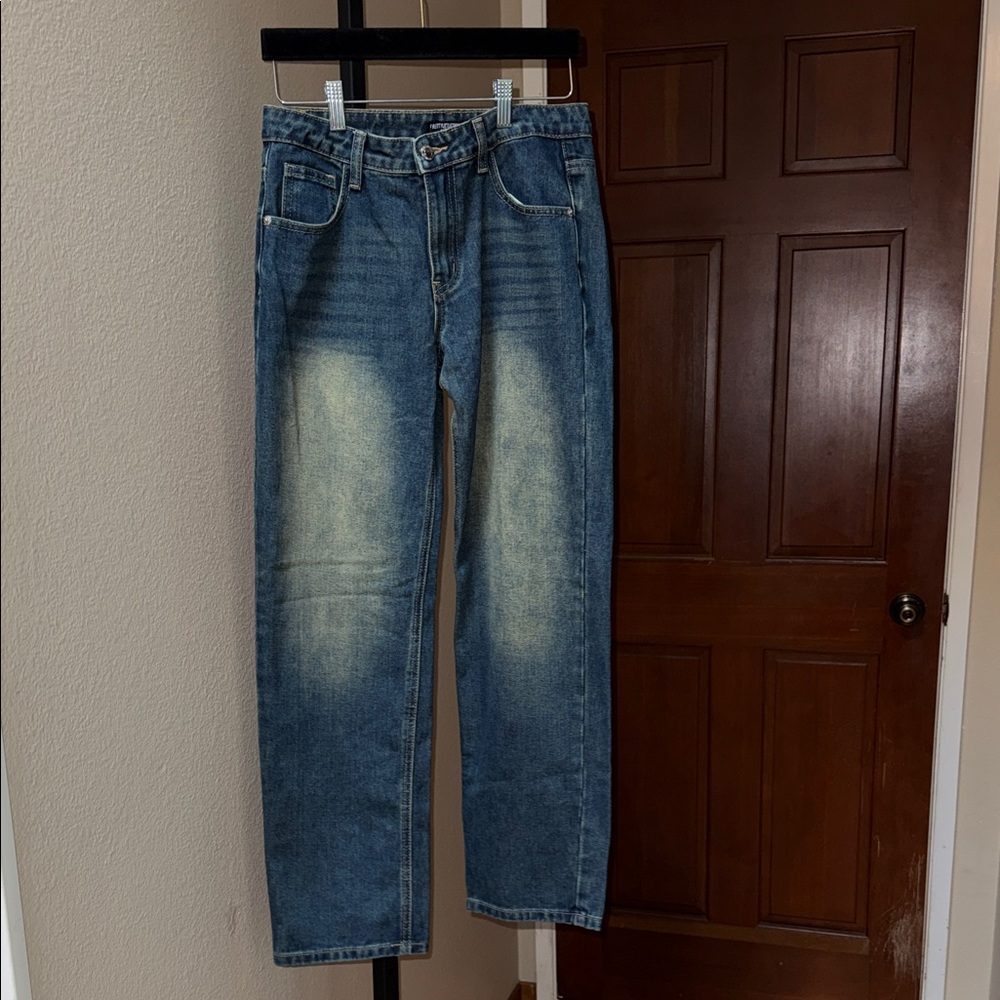 PrettyLittleThing Women's Blue Distressed Boot Cut Jeans Women’s Petite Size 00